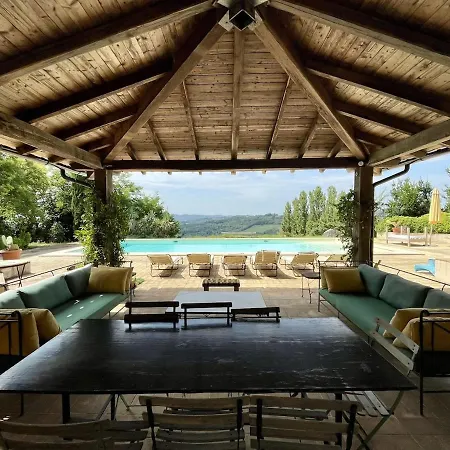 Вилла Casa Leoni, Privata Con Piscina Panoramica Quadrelli